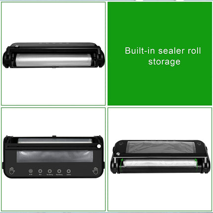 Vacuum Sealer Machine Fresh Dry Wet Food Saver Storage With Bags Built-in Cutter