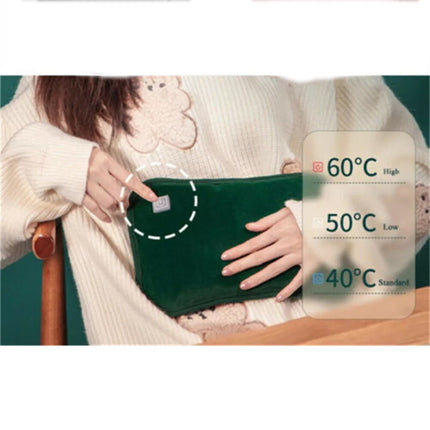 Hand Warmer USB Electric Heating Pad Warmer Graphene Heat Warm Bag Winter Pillow Green