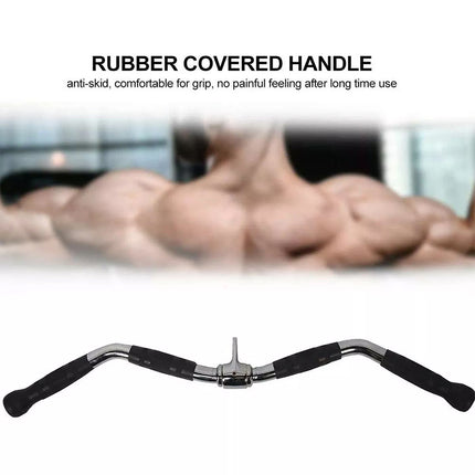 Revolving Curl Pull Down Bar Gym Cable Attachment Tricep Rope Press Handle