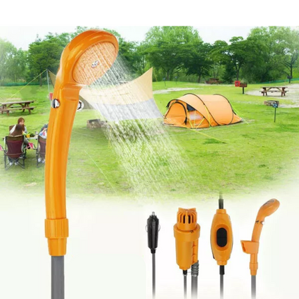 Portable Automobile 12V Shower Set Water Pump Travel Trip Camp Car Caravan Boat