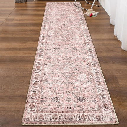 120x170CM  Deal Extra Large Rug Pink Runner Distressed Retro Washable Soft Carpet