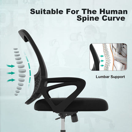 Ergonomic Mesh Office Chair Swivel Height Adjustable Study Home Office Chairs