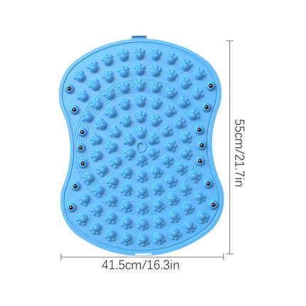 Foot Massage Mat Acupressure Mat Foot Reflexology Walking Toe Plate Massage Pad Blue