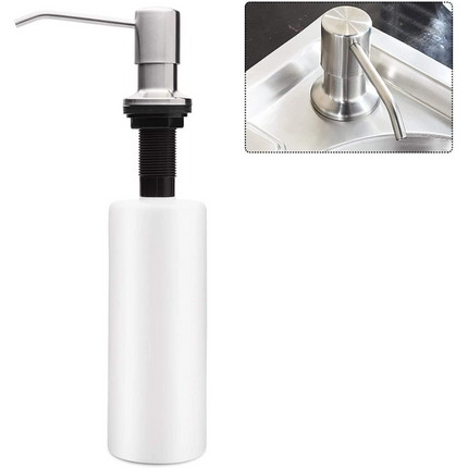 2pcs 500ml Kitchen Sink Soap Dispenser Hand Liquid Pump Bottle Stainless Steel Head