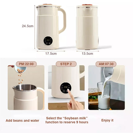 800ml Soy Milk Maker Machine Automatic Electric Juicer Gift Mini Blender Mixer