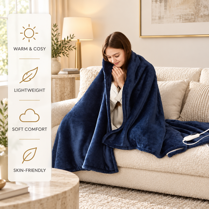 Electric Heated Throw Blanket Warm Poncho Wrap Blanket Portable heated Shawl