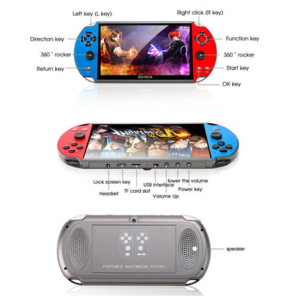 7" Video Game Console 20000+Games 16GB Retro Handheld Portable 2700Built-in