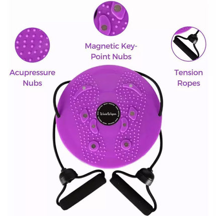 Body Shaping Waist Twisting Disc Waist Whisper Exerciser - Waistwhisper Purple