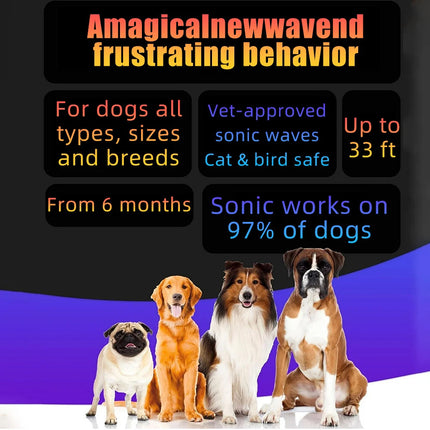 Dog Barking Stop Ultrasonic Anti Barking Device Repeller Anti-Bark Bark Control
