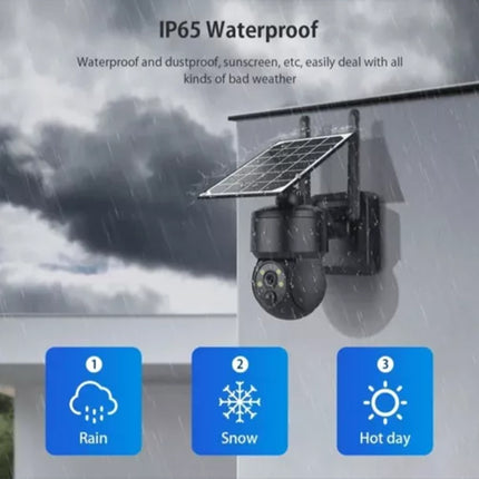 4G Network Wireless HD 1080P Pan Tilt Solar Panel Outdoor Security Camera LTE