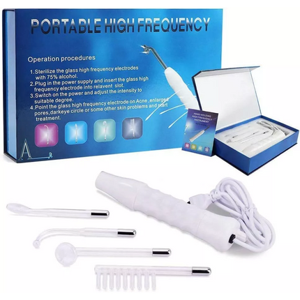 Portable High Frequency Skin Care Therapy Wand Machine Acne Treatment Handheld