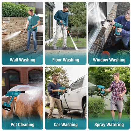 For Makita 18V Battery Cordless High Pressure Washer Jet Water Wash Cleaner Gun No Battery