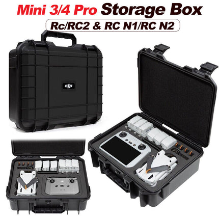 For DJI Mini 3 4 Pro Drone Accessories Storage Box Hard Case Carrying Bag Handbag