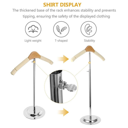 Adjustable T-Shirt Display Stand Shoulder Garment Rack Coat Holder for Clothes