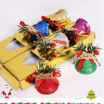 12PCS Merry Christmas Bell Tree Decoration Ornament Hanging Decor Party Gift Xmas Large