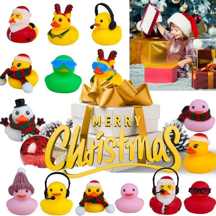 Rubber Duck Christmas Advent Calendar Xmas Countdown 24 Days Bath Toys Gift