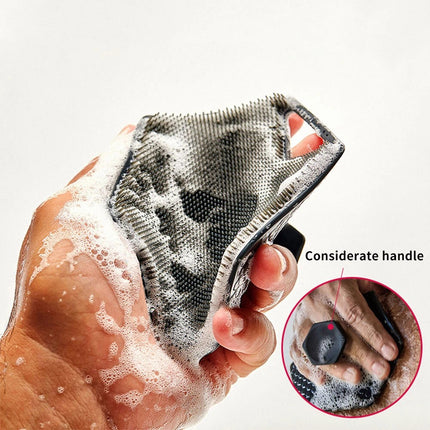 6Pcs Silicone Body Scrubber Shower Exfoliating Scrub Sponge Bath Washing Massage