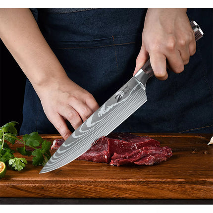 8x Knives Set Japanese Professional Kitchen Chief Chef Cook Knife Meat Cutlery