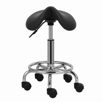 Saddle Salon Stool Bar Swivel Chair Massage Barber Hairdressing Hydraulic Lift