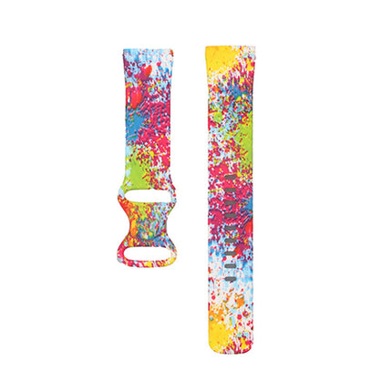 For Fitbit Versa 3 4 Sense 2 Smartwatch Soft Silicone Band Strap Graffiti