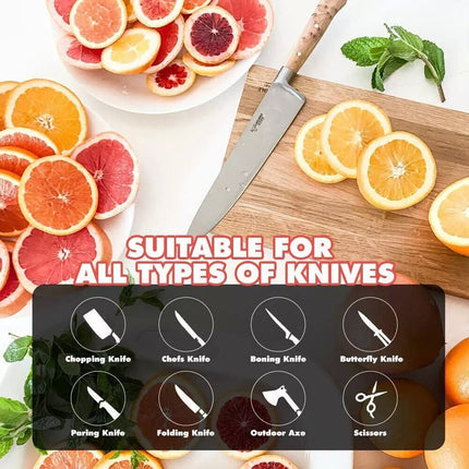 Dual Whetstone Cutter Sharpening Stone Grinding Knife Waterstone Kitchen Wet