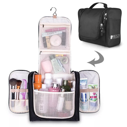 Hanging Toiletry Bag Large Kit Folding Makeup Organizer for Men & Women Travel