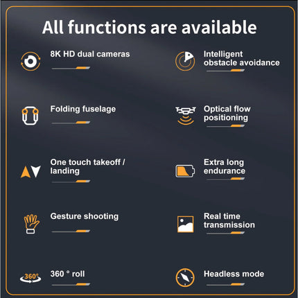 8K GPS Drone with HD Camera Drones 5G WiFi FPV Foldable RC Quadcopter Brushless