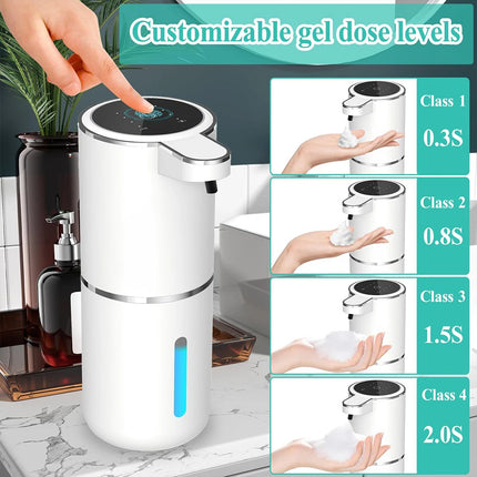 Automatic Soap Dispenser 380ML Rechargeable Touchless Foam Soap Dispenser 4 Leve