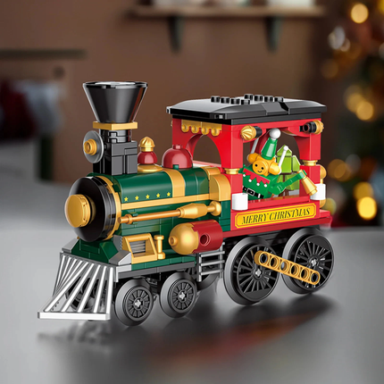 LOZ 4-in-1 Christmas Train Mini Bricks Building Blocks Set Toy Gift Kids Adults