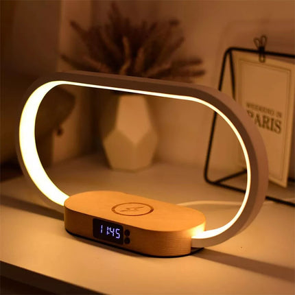 LED Desk Table Lamp Touch Dimmable Night Light Wireless Charger USB Ports