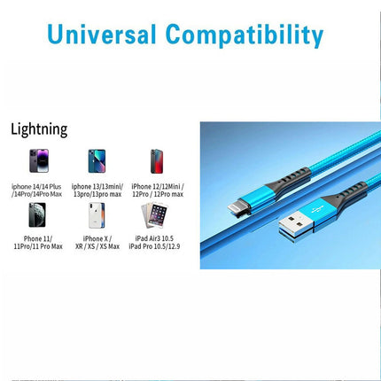 Blue MFi Certified USB Charging Type-C Lightning Cable For Apple iPhone 14 13