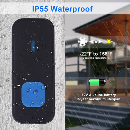 Loud Door Bell Wall Waterproof Chime Plug Wireless In Doorbell 5 Levels Volume