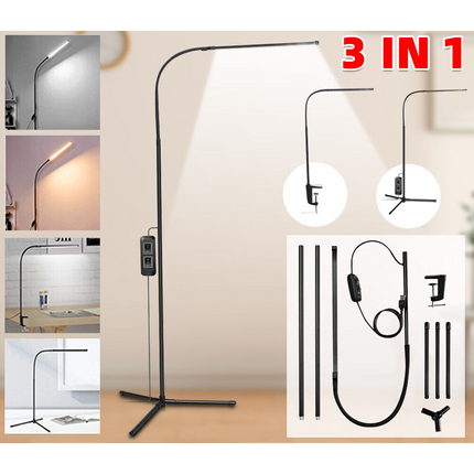 Modern LED Floor Lamp Standing Lamp Reading Light Bedroom Living Room 4 Models