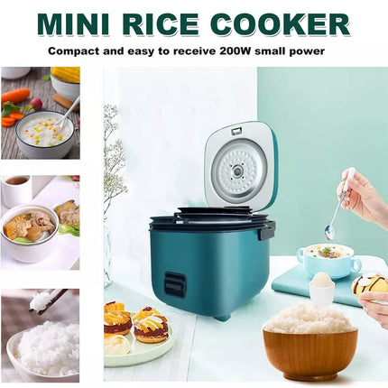 1.2L Mini Rice Cooker Travel Small Non-stick Pot Cooking Soup Rice Stews Steamer