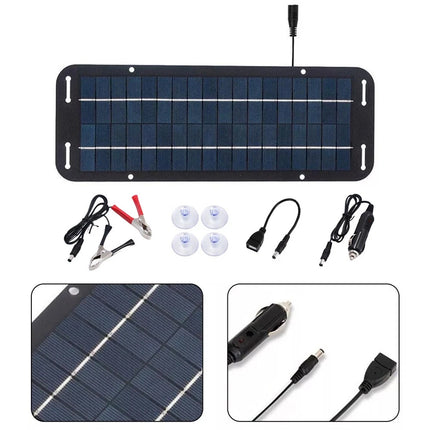 60W Solar Panel 12V olt Trickle Battery Charger For Caravan Car Van Boat Kit