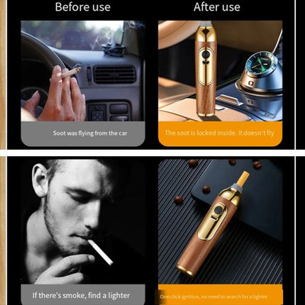 Handheld Ashtray Portable Car Cigarette Holder Ash Tray for Home Office Outdoor
