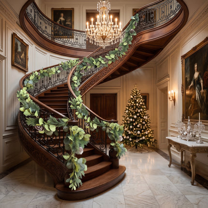 1.8M Christmas Garland Eucalyptus Pine Cone & Pine Needle Greenery Holiday Decor