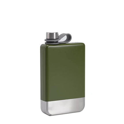 9oz Stainless Steel Pocket Hip Flask Liquor Alcohol Bottle Portable Outdoor Amy Green