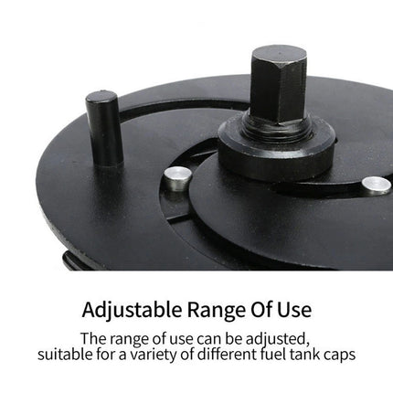 Adjustable 3 Jaws Car Fuel Tank Lid Wrench Tool Pump Cap Spanner Removal Tool