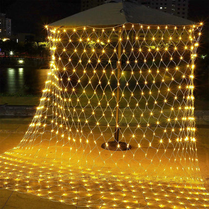 LED Net Mesh Curtain String Fairy Lights Xmas Wedding Party Garden Outdoor Decor