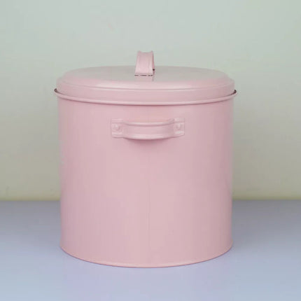 Rice Flour Pet Food Storage Tin Metal Bucket Pantry Organiser Dispenser Sealed