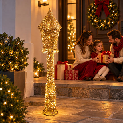 LED Christmas Floor Lamp Lantern Light Indoor Outdoor Holiday Decor for Home Garden 75/150cm