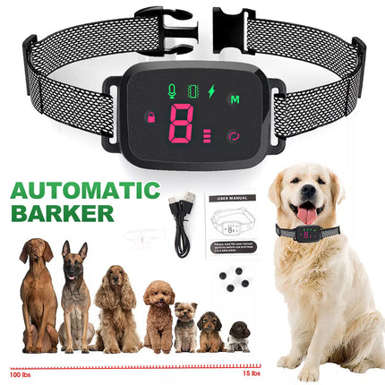 Dog Bark Collar-Compact Anti Barking Remote Stop Training sound-vibrate-shock