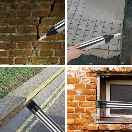 Mortar Gun for Brick Pointing Grouting Cement Lime Applicator Tool + 6 Nozzles