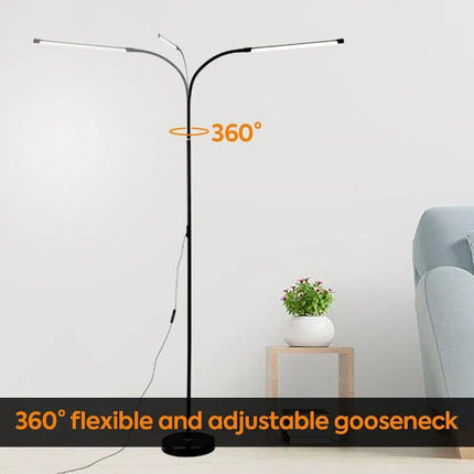 LED Floor Lamp Gooseneck 360 Adjustable Reading Standing Lamp For Office Bedroom