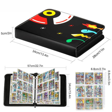 900 Pokemon Trading Card Binder Album Book Game Cards Collectors Holder Case