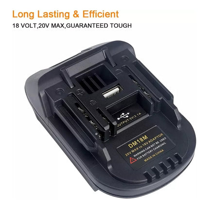 Power Adapter Converter For Dewalt 18V Li-ion Battery to Makita 18V Tool