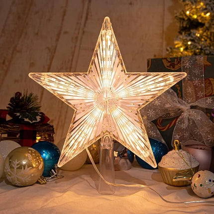 Christmas Tree Topper Star Great Xmas Tree Holiday Home Decor Battery Powered