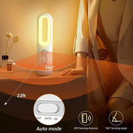 Motion Sensor LED Night Light Rechargeable Flashlight Emergency Camping Lights