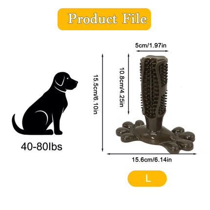 Chocolate L Size Dog Toothbrush Toy Clean Teeth Brushing Stick Mouth Chewing Dental Care Play Dog